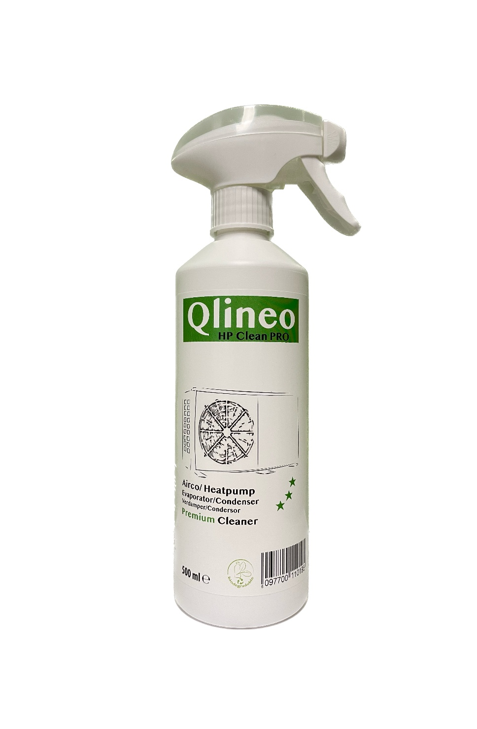 Airco reiniger verdamper en condensor Qlineo HP Clean Pro 500ml